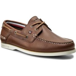 Mokasyny TOMMY HILFIGER - Classic Leather Boatshoe FM0FM00244 Cognac 606. Pomarańczowe mokasyny męskie TOMMY HILFIGER, ze skóry. W wyprzedaży za 349,00 zł.