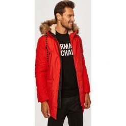 Jack & Jones - Kurtka. Niebieskie płaszcze męskie Jack & Jones, xl, bez wzorów, z poliesteru, długie, z kapturem. W wyprzedaży za 269,90 zł.