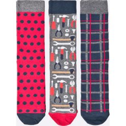 Medicine - Skarpety Xmas (3-pack). Szare skarpetki męskie marki MEDICINE, z bawełny. Za 49,90 zł.