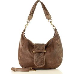 MARCO MAZZINI Torebka skórzana shoulder vintage lavata beż taupe. Torebki klasyczne damskie MAZZINI, w paski, ze skóry, vintage, bez dodatków. W wyprzedaży za 489,00 zł.