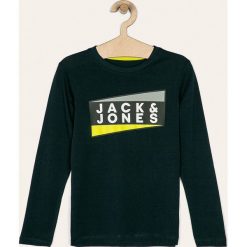 Jack & Jones - Longsleeve dziecięcy 128-176 cm. Białe t-shirty chłopięce Jack & Jones, z nadrukiem, z bawełny, z długim rękawem. Za 59,90 zł.