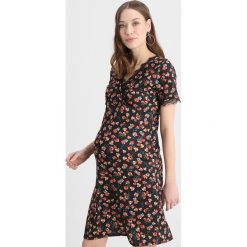 Sukienki: Bluebelle Maternity ALL OVER FLORAL V NECK DRESS Sukienka z dżerseju black