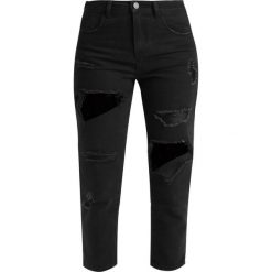 Jeansy damskie: Noisy May Petite NMTAYLOR DESTROY Jeansy Relaxed Fit black