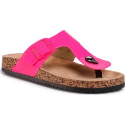 Japonki LEE COOPER - LCWL-20-35-011 Fusia. Różowe klapki damskie Lee Cooper, bez wzorów, ze skóry ekologicznej, bez obcasa. Za 69,00 zł.