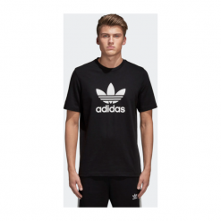 ADIDAS TREFOIL > CW0709. Koszulki męskie Adidas, xl, bez wzorów, z bawełny, street, z kontrastowym kołnierzykiem, z krótkim rękawem, krótkie. Za 99,99 zł.