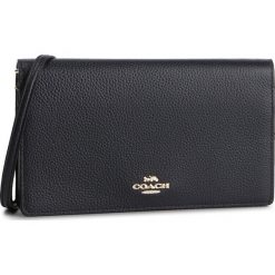 Torebka COACH - Ppbl Foldover Xbody 87401 LINAV Navy. Czarne listonoszki damskie Coach, bez wzorów, ze skóry, eleganckie, bez dodatków. Za 839,00 zł.