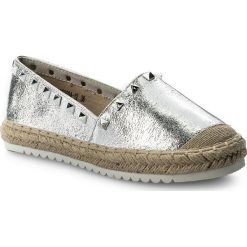 Espadryle JENNY FAIRY - WS569A-12 Srebrny. Szare espadryle damskie marki Jenny Fairy, z materiału, na płaskiej podeszwie. W wyprzedaży za 49,99 zł.
