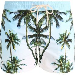 Oas Szorty kąpielowe palm tree. Niebieskie kąpielówki męskie marki Oas, z poliesteru. W wyprzedaży za 239,20 zł.