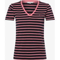 Tommy Hilfiger - T-shirt damski, niebieski. Niebieskie t-shirty damskie TOMMY HILFIGER, xs, bez wzorów, z bawełny, bez kołnierzyka. Za 179,95 zł.