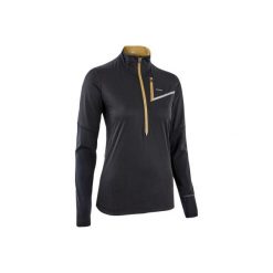 Bluza do biegania softshell damska czarno-brązowa. Czarne bluzy damskie EVADICT, na zimę, l, bez wzorów, z elastanu, bez rękawów, bez kaptura. Za 119,99 zł.