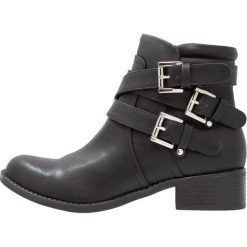 Botki damskie: Bianco STRAP Botki kowbojki i motocyklowe black
