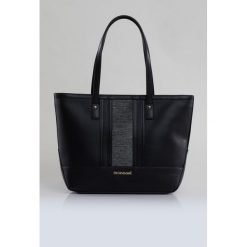 Elegancka torba w prążki. Szare torebki klasyczne damskie Monnari, w paski, ze skóry, duże. Za 99,60 zł.