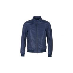 Kurtki krótkie Armani jeans LIMOKASO. Niebieskie kurtki męskie Armani Jeans, m, bez wzorów, z jeansu, krótkie, bez kaptura. Za 1007,30 zł.