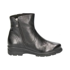 Caprice Buty Czarny female czarny 38. Czarne botki damskie Caprice, ze skóry, eleganckie, bez obcasa, bez zapięcia. Za 349,00 zł.