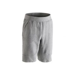 Spodenki Gym & Pilates 560 męskie. Szare spodenki i szorty męskie marki DOMYOS, m, z elastanu. Za 79,99 zł.