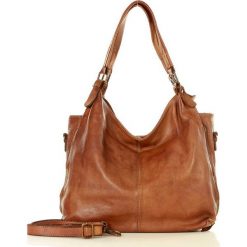 Marco mazzini miejska torebka skórzana duża sacco vintage old pelle lavata camel. Brązowe torebki klasyczne damskie MAZZINI, w paski, ze skóry, vintage, duże, bez dodatków. W wyprzedaży za 499,00 zł.