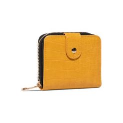 ACCCESSORIES 1W1-029-SS20 Żółty. Żółte portfele damskie ACCCESSORIES, bez wzorów, ze skóry ekologicznej. Za 39,99 zł.