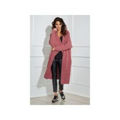 Kardigan długi z miękiej bukli. Szare swetry damskie Ooh la la, m, bez wzorów, z wełny, eleganckie, z długim rękawem, długie, bez kaptura. Za 199,00 zł.