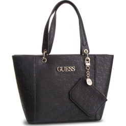 Torebka GUESS - HWSH6 69123 BLA. Czarne torebki klasyczne damskie marki Guess, z aplikacjami, ze skóry ekologicznej. Za 629,00 zł.