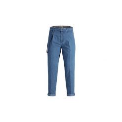 Spodnie 7/8 i 3 / 4 Jack Jones 12136809 MILTON SPODNIE m__czyzna BLUE DENIM. Niebieskie spodnie męskie Jack & Jones, m, bez wzorów, z denimu. Za 175,44 zł.