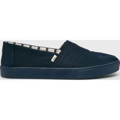 Toms - Espadryle Canvas Cupsole. Niebieskie espadryle męskie Toms, bez wzorów, z gumy. W wyprzedaży za 169,90 zł.