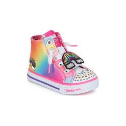 Buty Dziecko Skechers SHUFFLES. Szare trampki dziewczęce Skechers, bez wzorów, bez zapięcia. Za 175,20 zł.