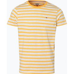 Tommy Jeans - T-shirt męski, żółty. Żółte t-shirty męskie marki Tommy Jeans, m, w paski, z jeansu. Za 139,95 zł.