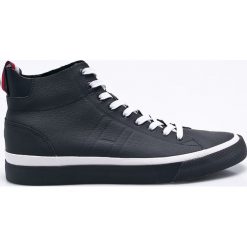 Tommy Hilfiger - Buty. Czarne halówki męskie TOMMY HILFIGER, z materiału, na sznurówki. Za 549,90 zł.