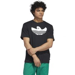 Adidas Originals Shmoo Koszulka Czarny. Czarne podkoszulki męskie adidas Originals, m, z nadrukiem, z bawełny, z krótkim rękawem. Za 145,95 zł.