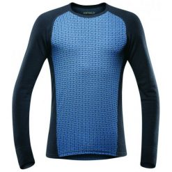 Koszulki sportowe męskie: Devold Koszulka Termiczna Islender Man Shirt Sea Xl