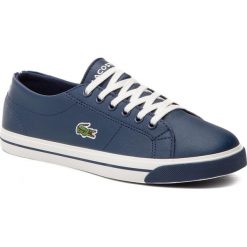 Tenisówki LACOSTE - Riberac 119 2 Cuj 7-37CUJ0020J18 Nvy/Off Wht. Niebieskie trampki dziewczęce Lacoste, bez wzorów, z gumy, na sznurówki. Za 269,99 zł.