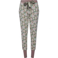 Damskie spodnie od piżamy Flowers. Szare piżamy damskie Charlie Choe, bez wzorów, z dzianiny, bez rękawów. Za 114,99 zł.