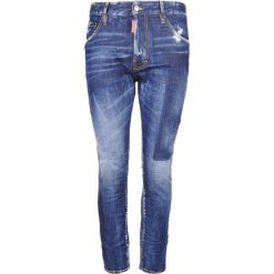 Dsquared2 Jeansy "Straight Leg". Czerwone jeansy męskie Dsquared2, bez wzorów. Za 1099,00 zł.