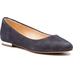Baleriny CAPRICE - 9-22104-22 Navy Dots Sue 811. Niebieskie baleriny damskie Caprice, bez wzorów, z zamszu, bez obcasa. Za 239,90 zł.