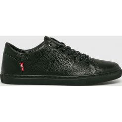Levi's - Buty Vernon. Czarne buty skate męskie marki Levi's®, ze skóry, na sznurówki. W wyprzedaży za 299,90 zł.