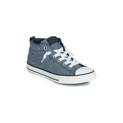Buty Dziecko Converse CHUCK TAYLOR ALL STAR STREET STREET URCHIN MID. Niebieskie trampki chłopięce Converse, bez wzorów, retro, bez zapięcia. Za 175,20 zł.