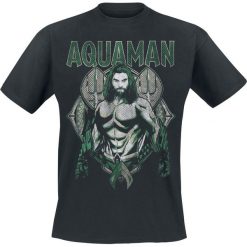 Aquaman Scales T-Shirt czarny. Czarne koszulki męskie marki Aquaman, s, z nadrukiem, z okrągłym kołnierzem. Za 36,90 zł.