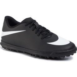 Buty NIKE - Bravata II Tf 844437 001 Black/White/Black. Czarne buty sportowe męskie Nike, ze skóry ekologicznej, bez zapięcia, do piłki nożnej. W wyprzedaży za 159,00 zł.
