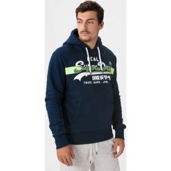 SuperDry Vintage Logo Cross Bluza Niebieski. Niebieskie bluzy męskie Superdry, l, z nadrukiem, z bawełny, vintage, bez kołnierzyka, bez rękawów, bez kaptura. Za 357,95 zł.