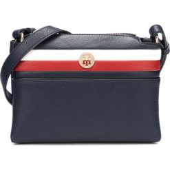 Tommy Hilfiger Core Cross body bag Niebieski. Niebieskie torebki klasyczne damskie TOMMY HILFIGER, w paski, z materiału, bez dodatków. Za 514,95 zł.
