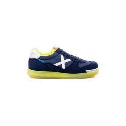 Buty Dziecko Munich Fashion G-3 KID GLOW AZUL AMARILLA. Niebieskie trampki dziewczęce Munich Fashion, bez wzorów, bez zapięcia. Za 216,45 zł.