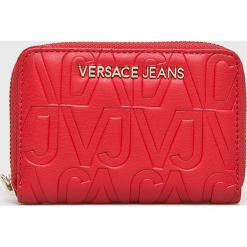 Versace Jeans - Portfel. Czerwone portfele damskie Versace Jeans, z jeansu. Za 339,90 zł.
