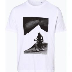 Calvin Klein Jeans - T-shirt męski, biały. Białe t-shirty męskie Calvin Klein Jeans, s, z nadrukiem, z jeansu, bez kołnierzyka. Za 129,95 zł.