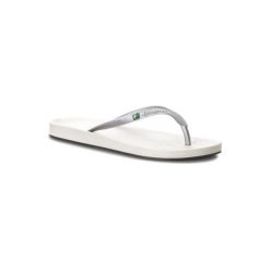 IPANEMA 80403. Brązowe klapki damskie Ipanema, bez wzorów, z tworzywa sztucznego, bez obcasa. Za 69,99 zł.