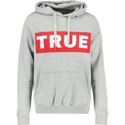 Bluzy męskie: True Religion TRUE LOGO Bluza z kapturem grey marl
