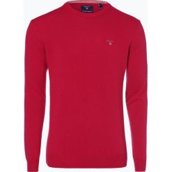 Gant - Sweter męski, różowy. Różowe swetry klasyczne męskie marki GANT, m, z haftami, z wełny. Za 449,95 zł.