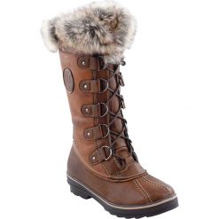 Kozaki "Manon" w kolorze brązowym. Brązowe buty zimowe damskie Kimberfeel. W wyprzedaży za 367,95 zł.