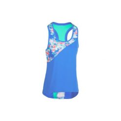 KOSZULKA BV500 NIEB. Niebieskie bluzki sportowe damskie marki KIPSTA, m. Za 34,99 zł.
