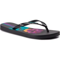 Japonki IPANEMA - Botanicals Fem 82661 Black/Black 20766. Czarne klapki damskie Ipanema, bez wzorów, z tworzywa sztucznego, bez obcasa. Za 69,99 zł.