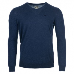 Mustang Sweter Męski V-Neck Jumper Xxl Ciemnoniebieski. Niebieskie bez kategorii marki Mustang, xxl. Za 194,00 zł.